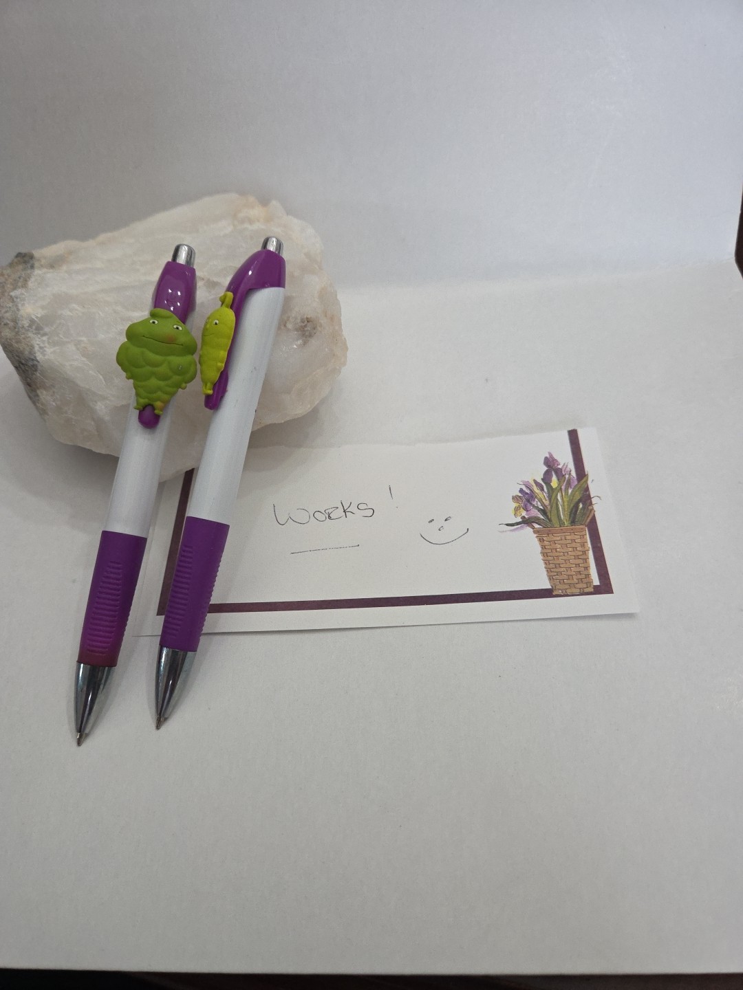2 PHARMACETUICAL DRUG REP PENS NEW ACTOS pioglitazone CHL Purple Both Write.