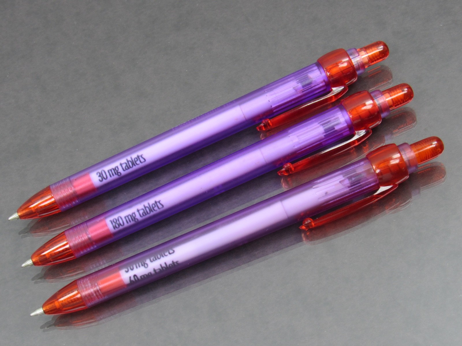 Allegra PENS Drug Rep Pharmaceutical Promo Rotating Barrel Lot of 3 Dry Ink