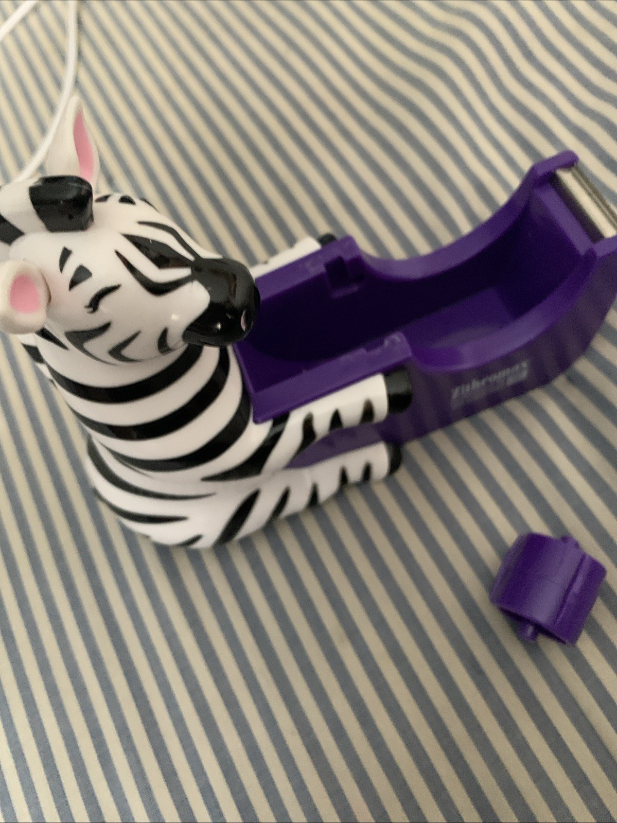 Vintage Pharma Rep Zebra Desk Tape Dispenser Promotional No Box Mint Pet Free!!