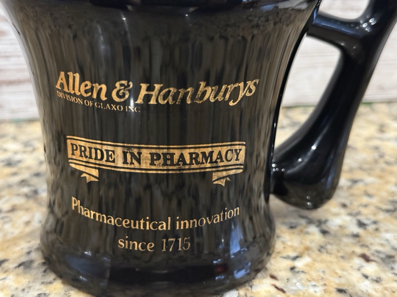Pride In Pharmacy Mortar And Pestle Look 12 oz Coffee Mug Allen & Hanburys