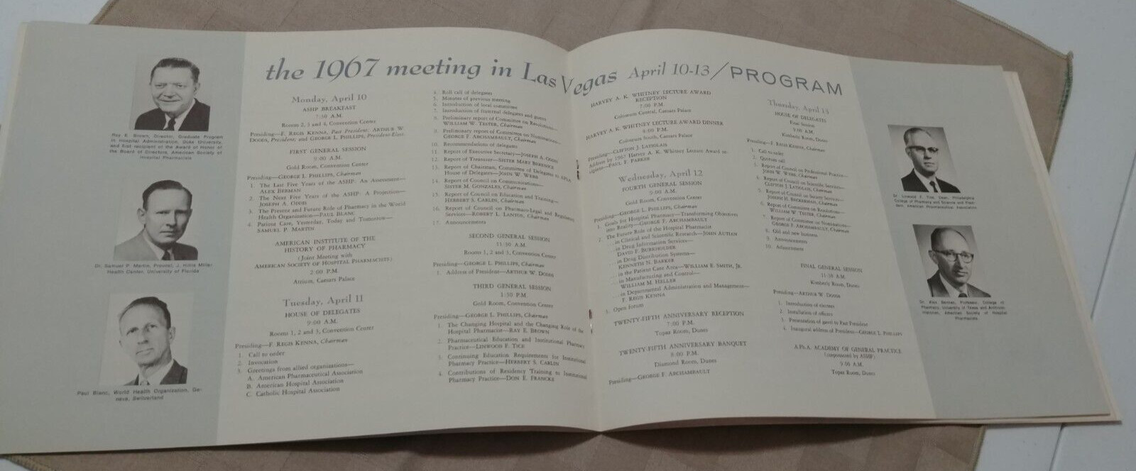 Vintage American Society of Hospital Pharmacists 25th Anniversary Program 1967