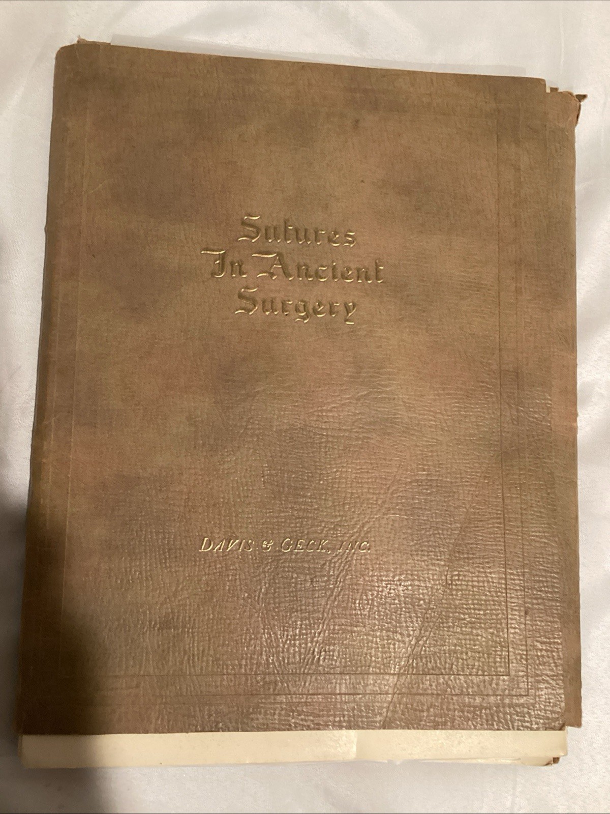 Antique Sutures In Ancient Surgery Davis & Geck, Inc. Vintage Medical Prints