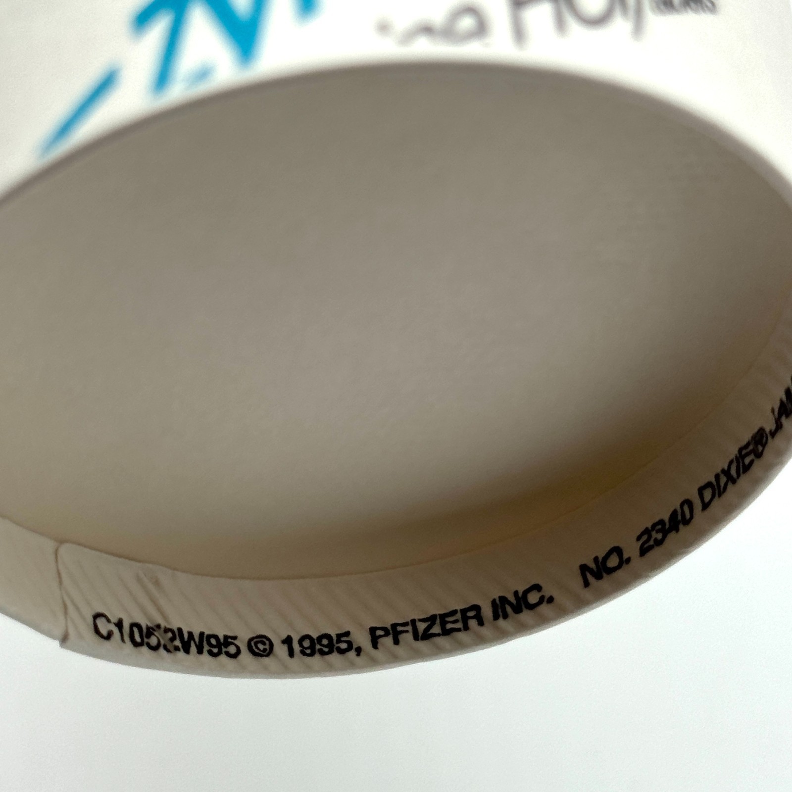 Vintage Zyrtec Pfizer 90s Promo Paper Cups x11 Pharmaceutical Deadstock