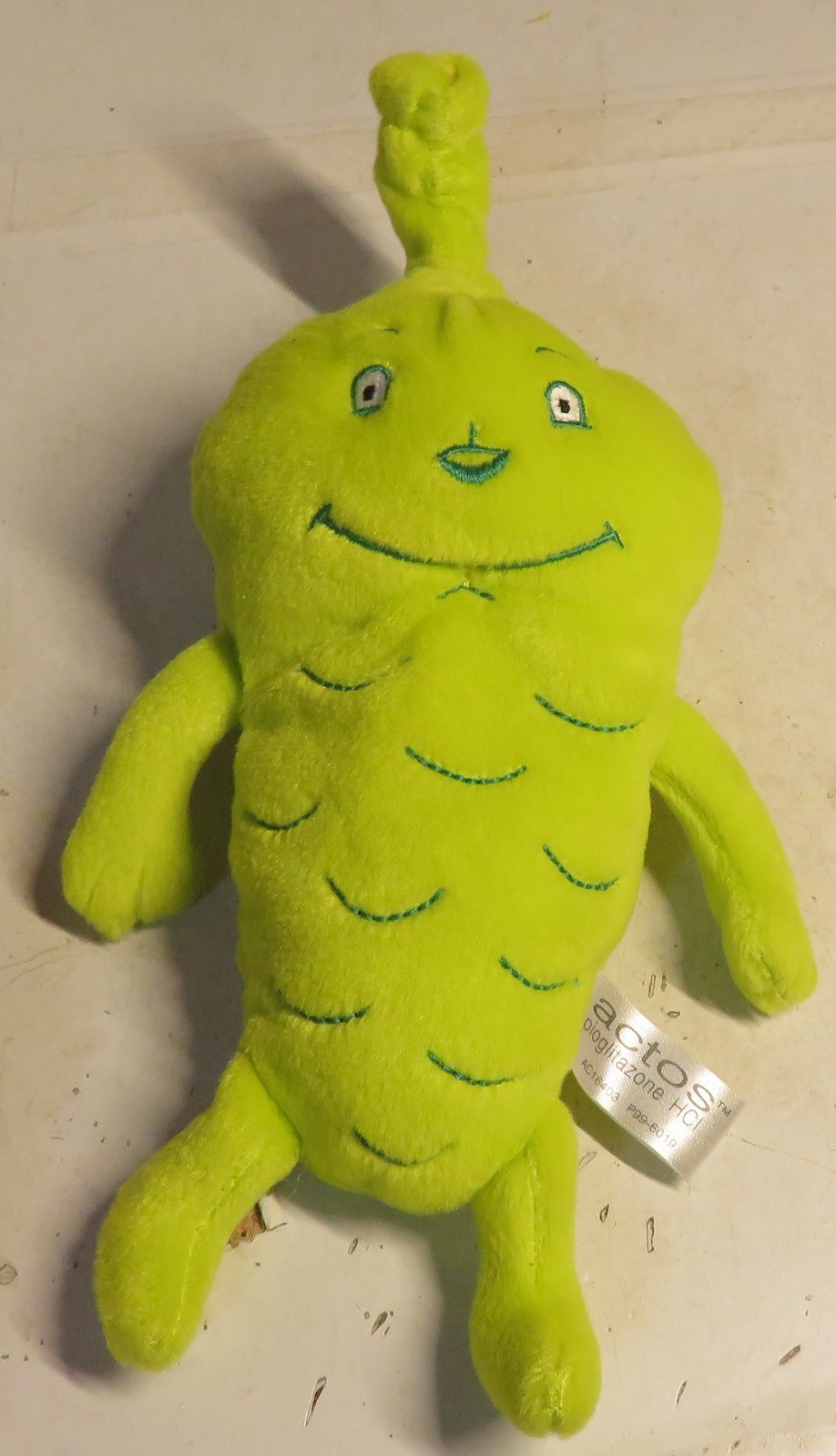 Pancreas Organ Actos Pioglitazone 8″ PLUSH Diabetes Steven Smith Bean Promo NWOT