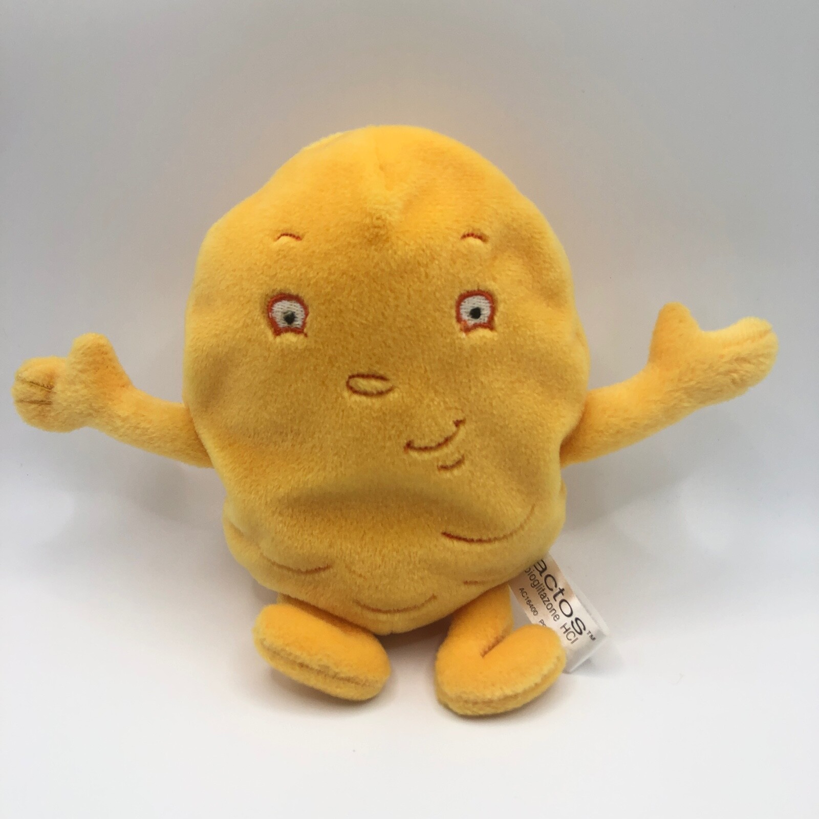 Actos Drug Rep Diabetes Plush Stuffed Beanies Science Toy-Steven Smith-Set of 3