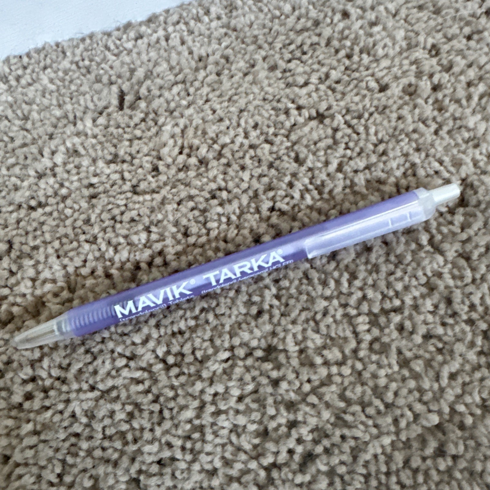 RARE Translucent MAVIK TARKA Pharmaceutical Drug Rep Pen