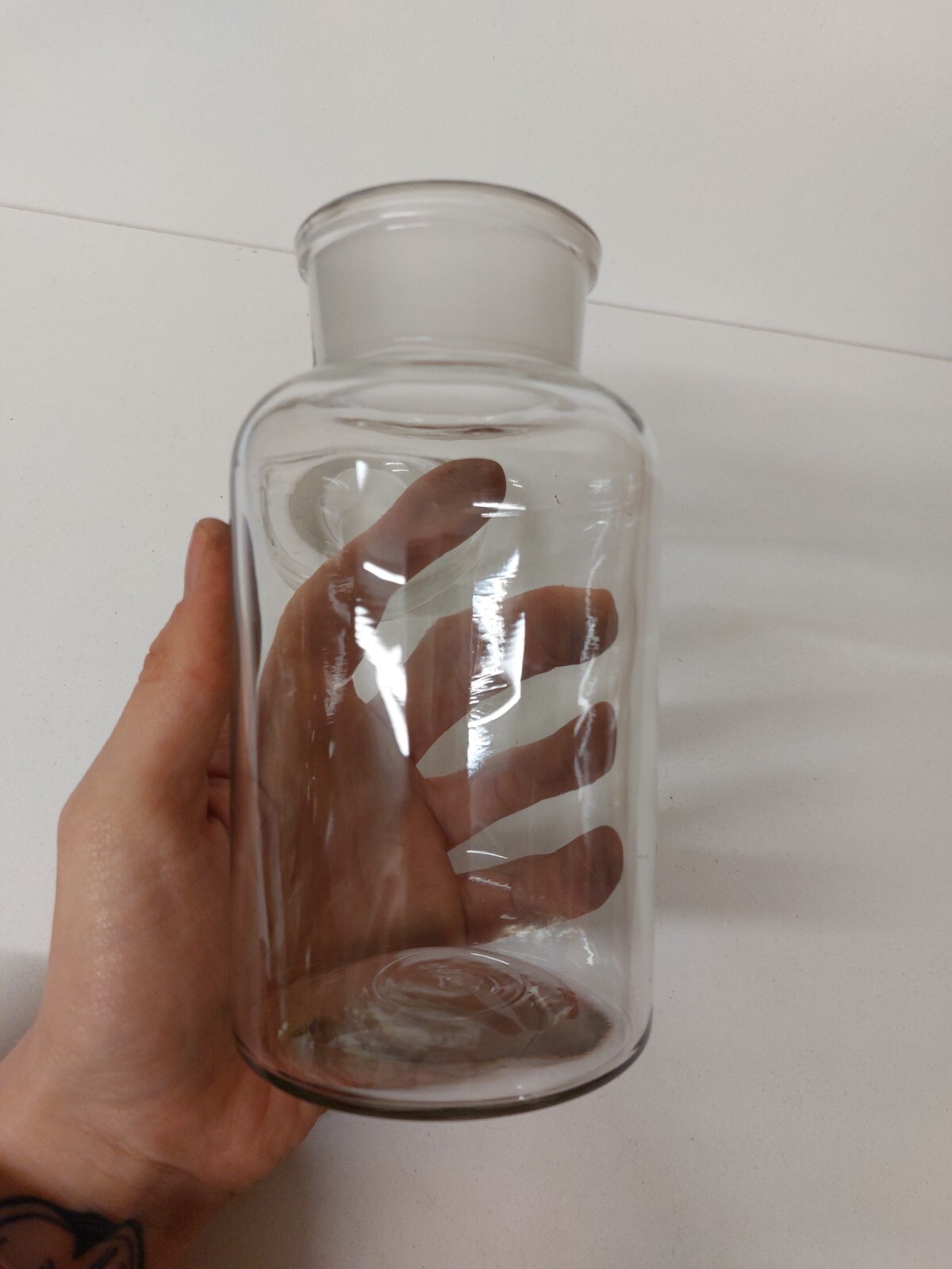 Antique Glass Pharmacy Chemist Apothecary Science Bottle With Stopper