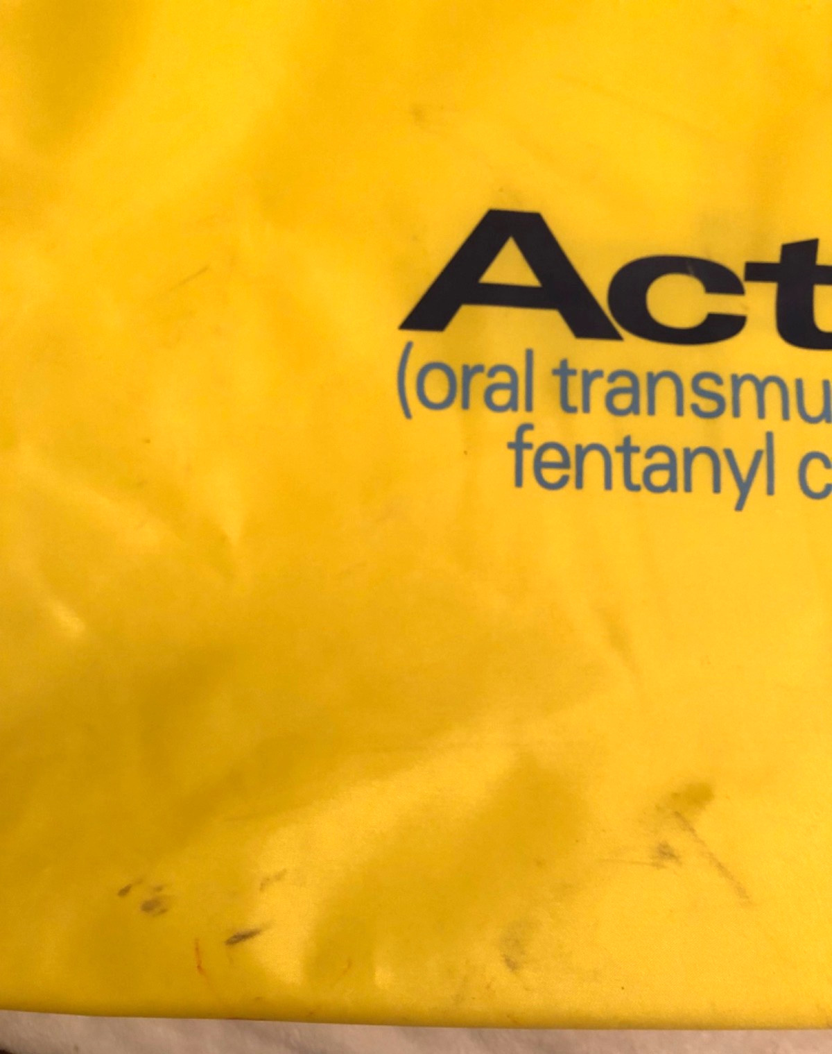 Vtg Actiq Fentanyl Zipper Tote Bag Pharmaceutical Drug Rep Promo Merch Rare HTF