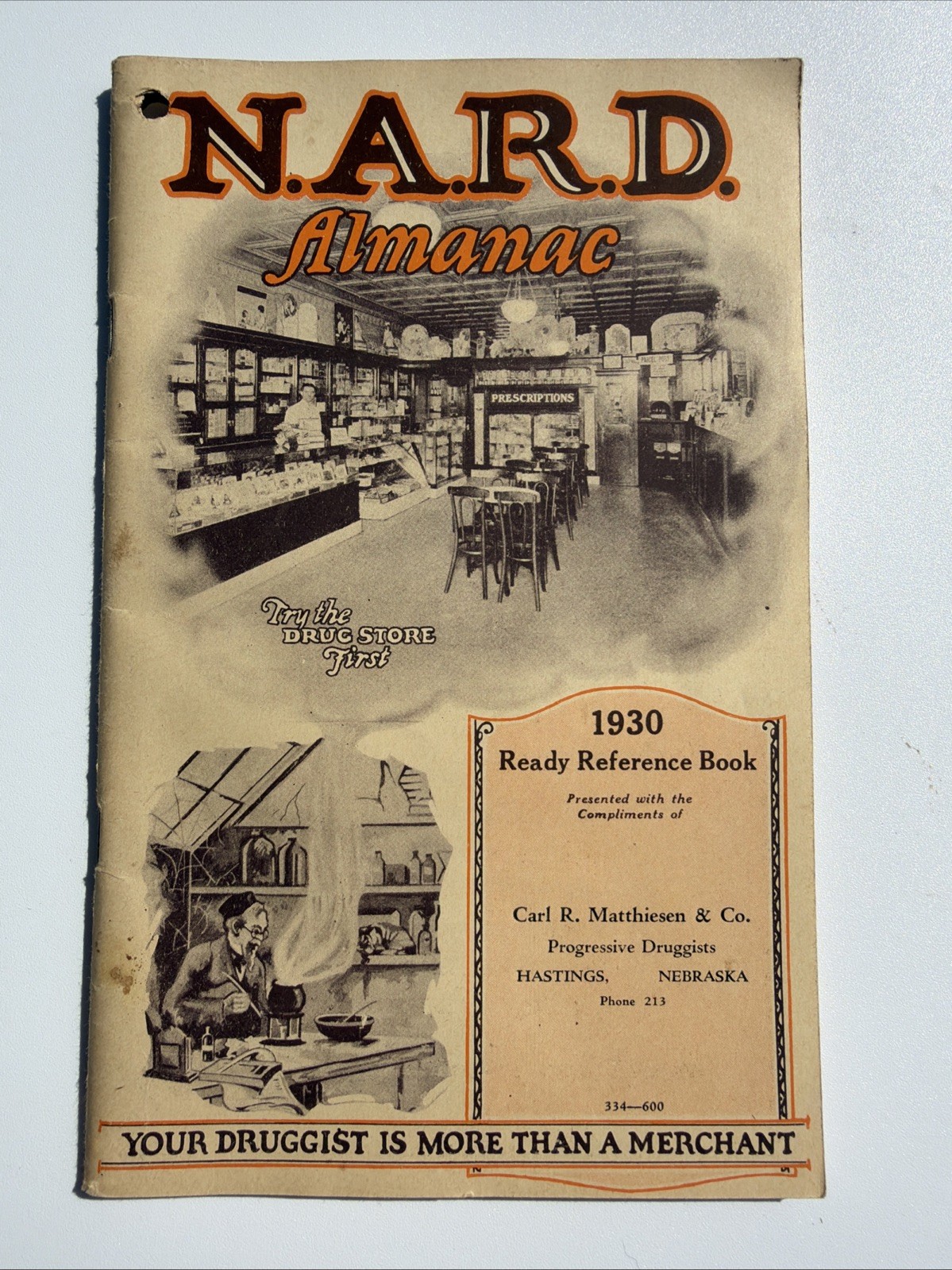 1930 NARD ALMANAC National Association Retail Druggists Pharmacist Pharmacy