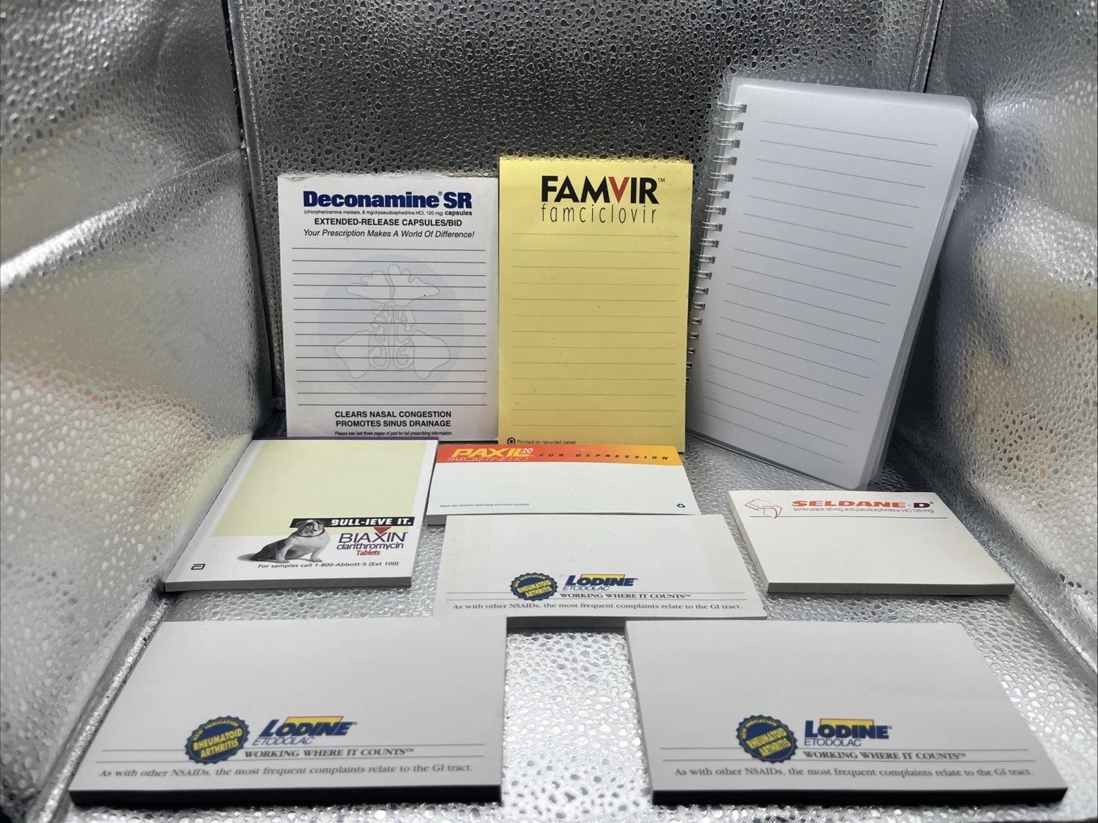 9 Pc Doctor Medical Prescription Pad Notepad Mix Lot Used