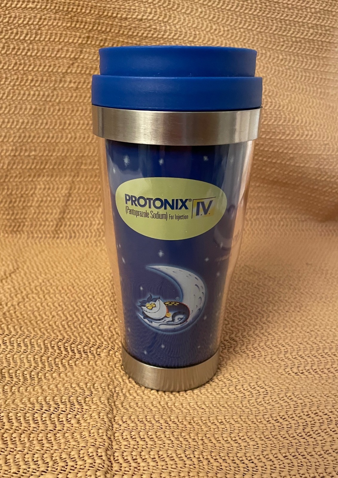Protonix Gerdie Pharmaceutical Stainless Steel Hot/Cold Travel Mug, New