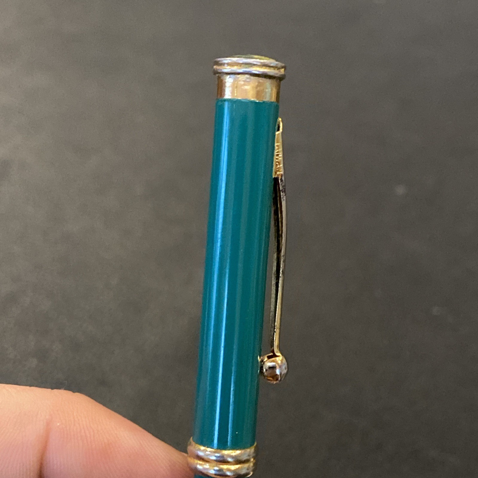 Vtg PFIZER Pharmaceutical Drug Advertising Sales Rep Pen Norvasc Blue Teal Green