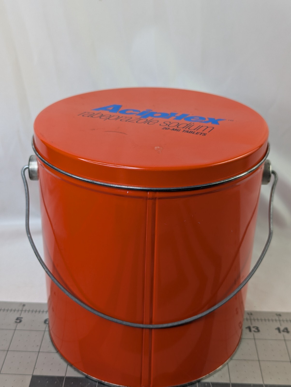 Aciphex Rabeprazole Sodium Pharma Drug Tin Advertising Bucket