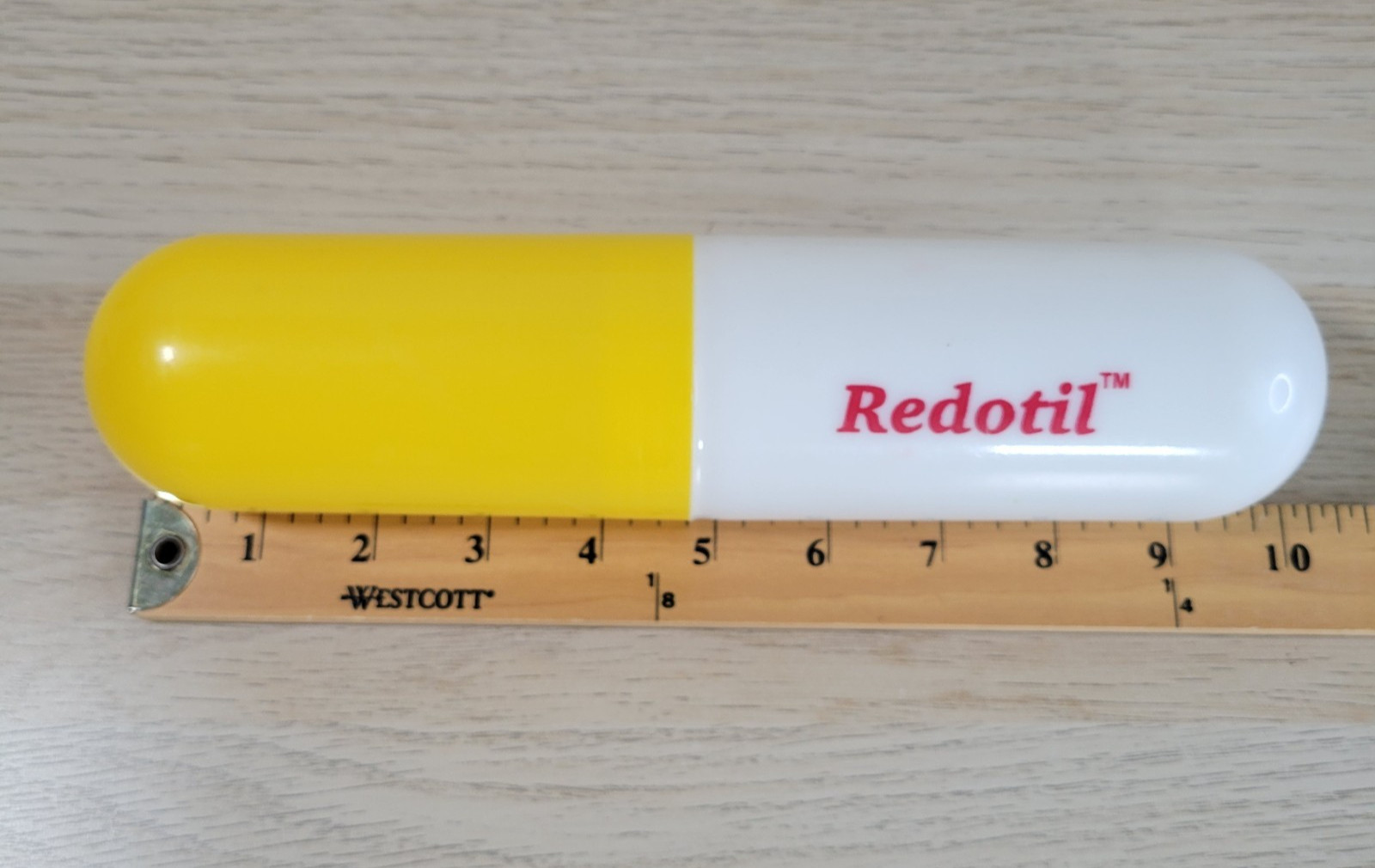 Large Redotil Pill Capsule Drug Rep Pharmaceutical 10″ Promo Display Container
