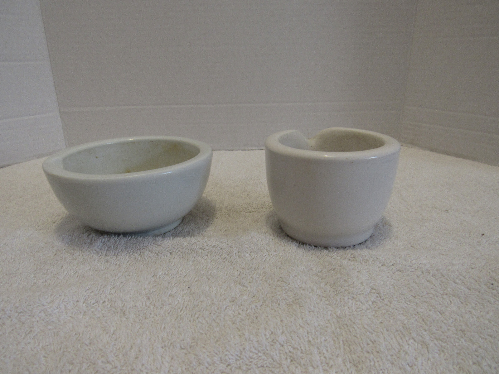 Vintage Pharmacist Small Porcelain Mortar BOWLS only Apothecary COORS 520-1,Etc.