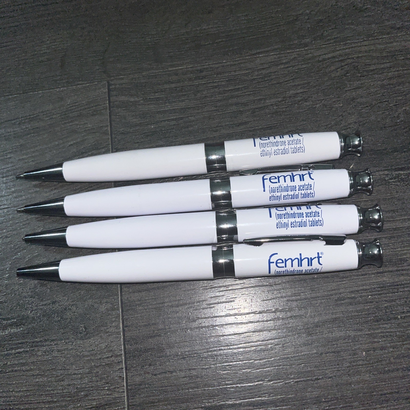 Pharmaceutical Drug Rep Femhrt Pen Pfizer Collectible Heavy Metal Twist LOT