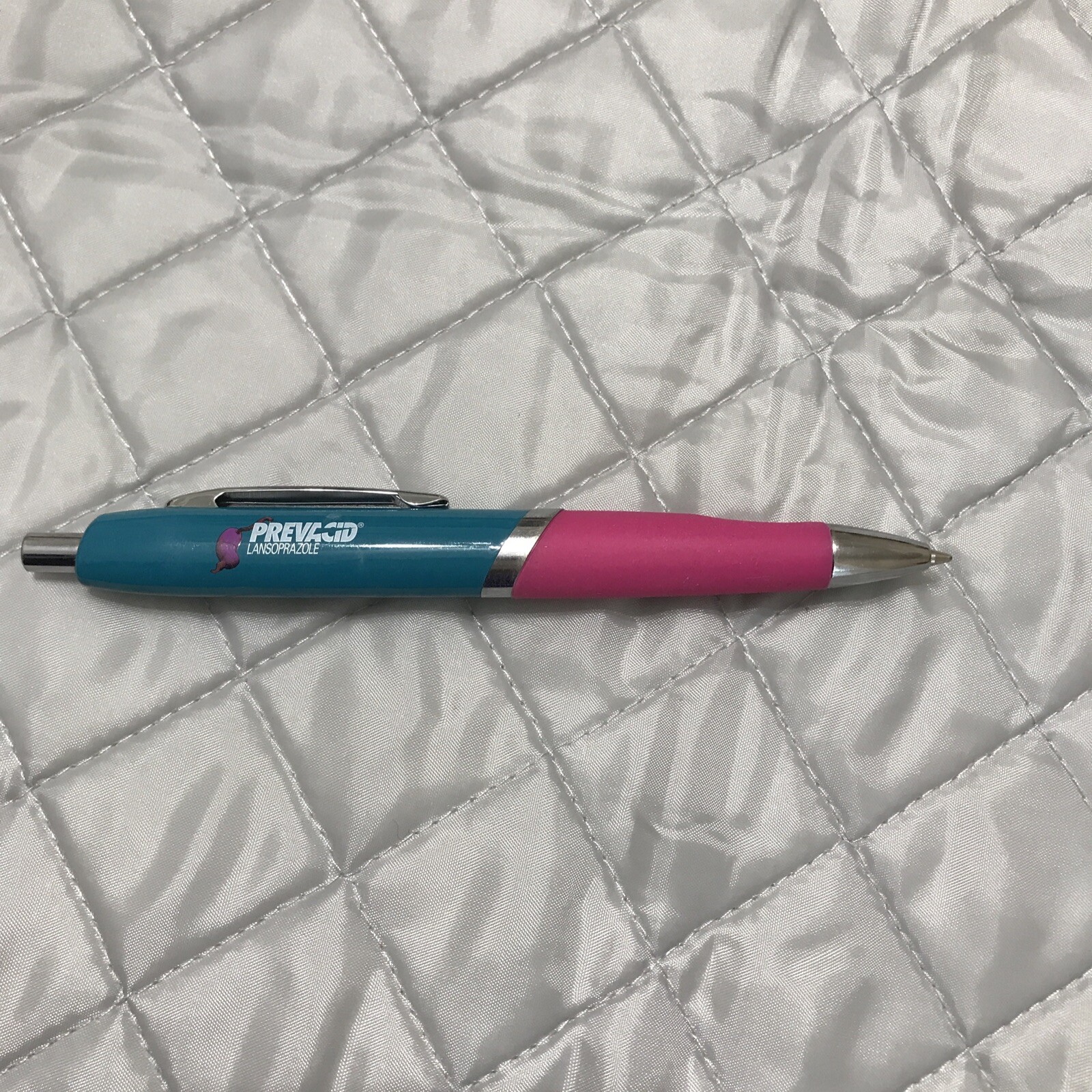 Prevacid Drug Rep Pharmaceutical Promotional Advertising Pen Wide Pink Grip