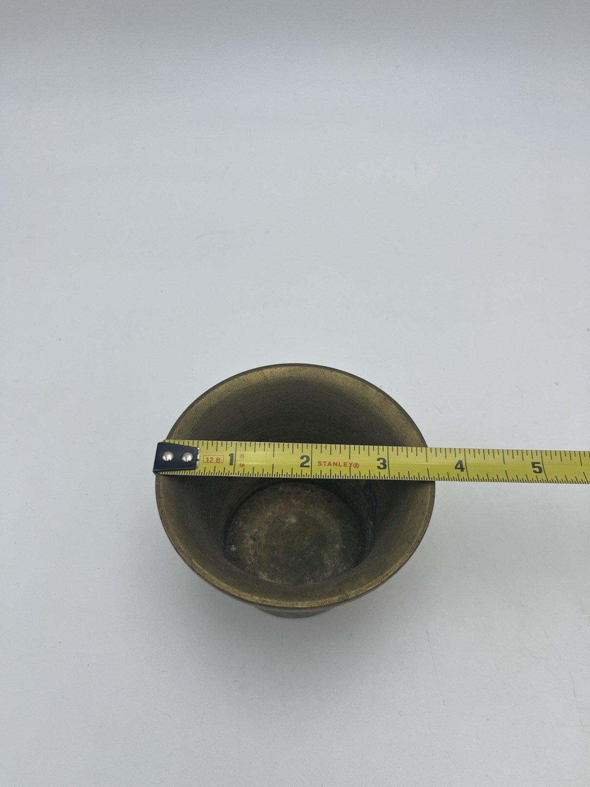 Vintage Heavy Brass Mortar & Pestle
