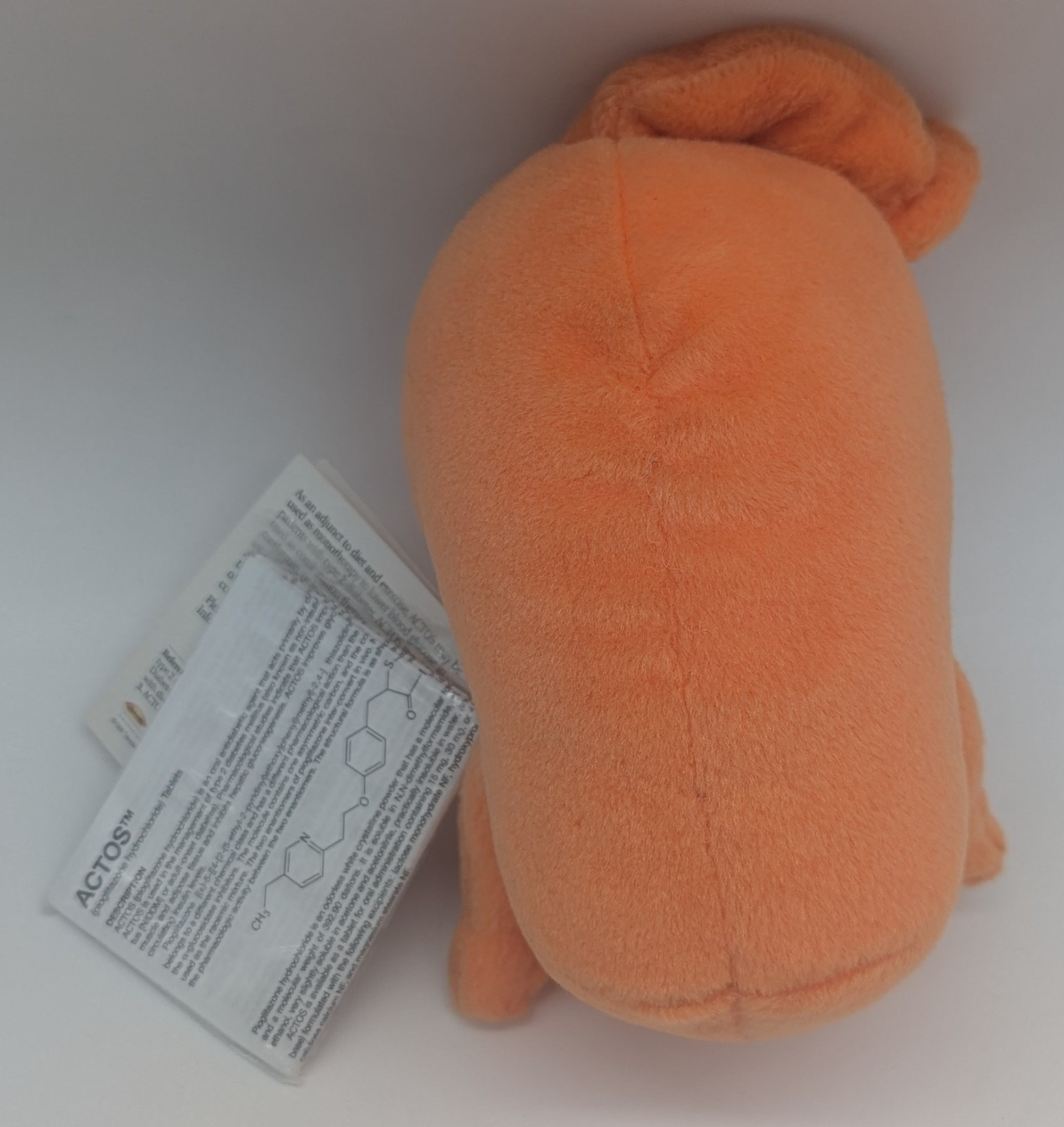 NWT Stomach ACTOS Pioglitazone Plush Steven Smith Stuffed Animals 8.5″ Diabetes