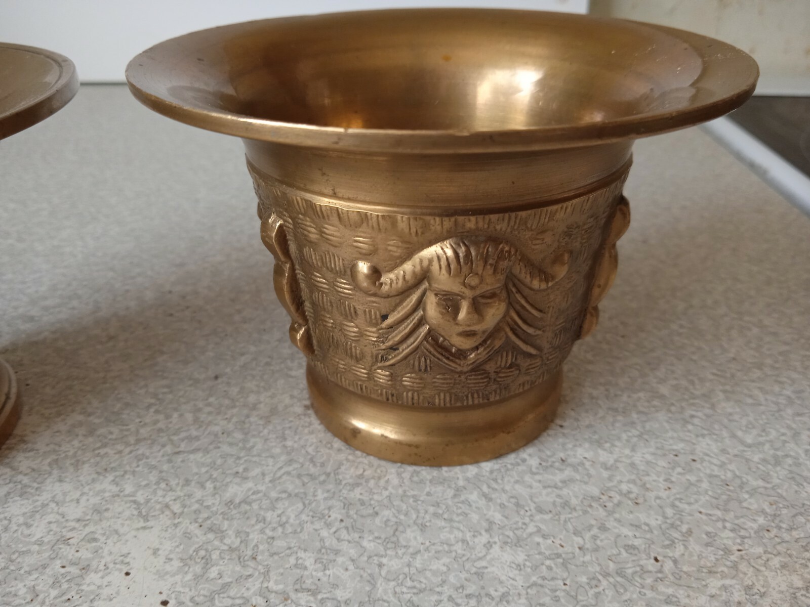 2 x ANTIQUE / VINTAGE FRENCH ? BRASS / BRONZE PESTLES NO MORTARS