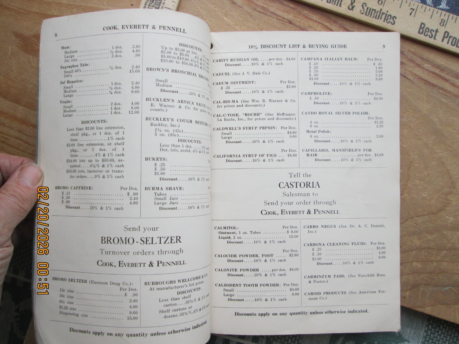 cook everett & pennell portland ME Pharmaceutical catalog