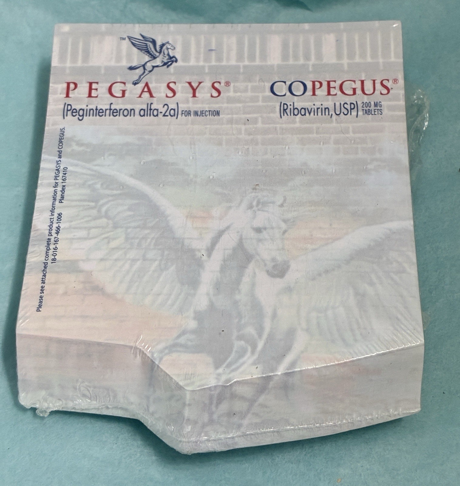 Pegasys Copegus Pharmaceutical Drug Rep Notepad Sticky Notes SEALED Roche
