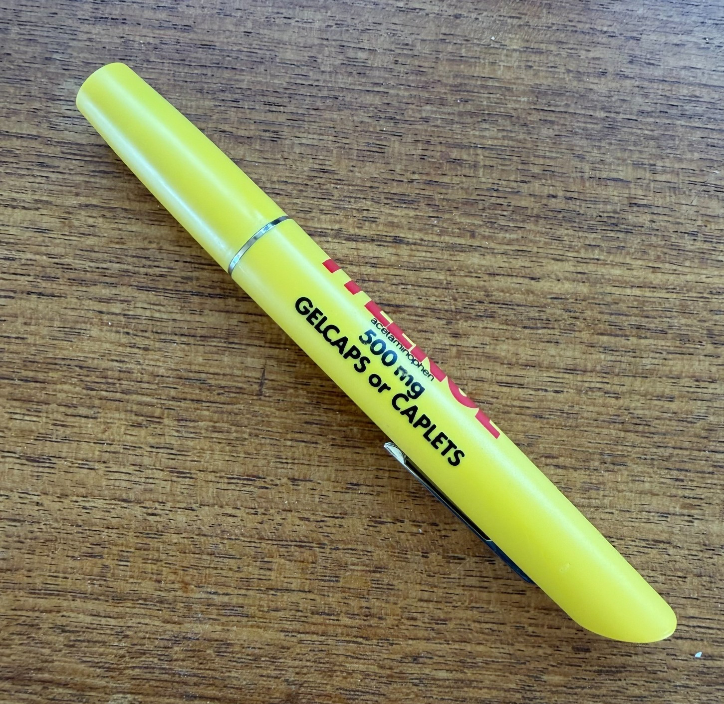 Vintage Tylenol Extra Strength Drug Rep Lighted Exam Pen Made In USA Pharma