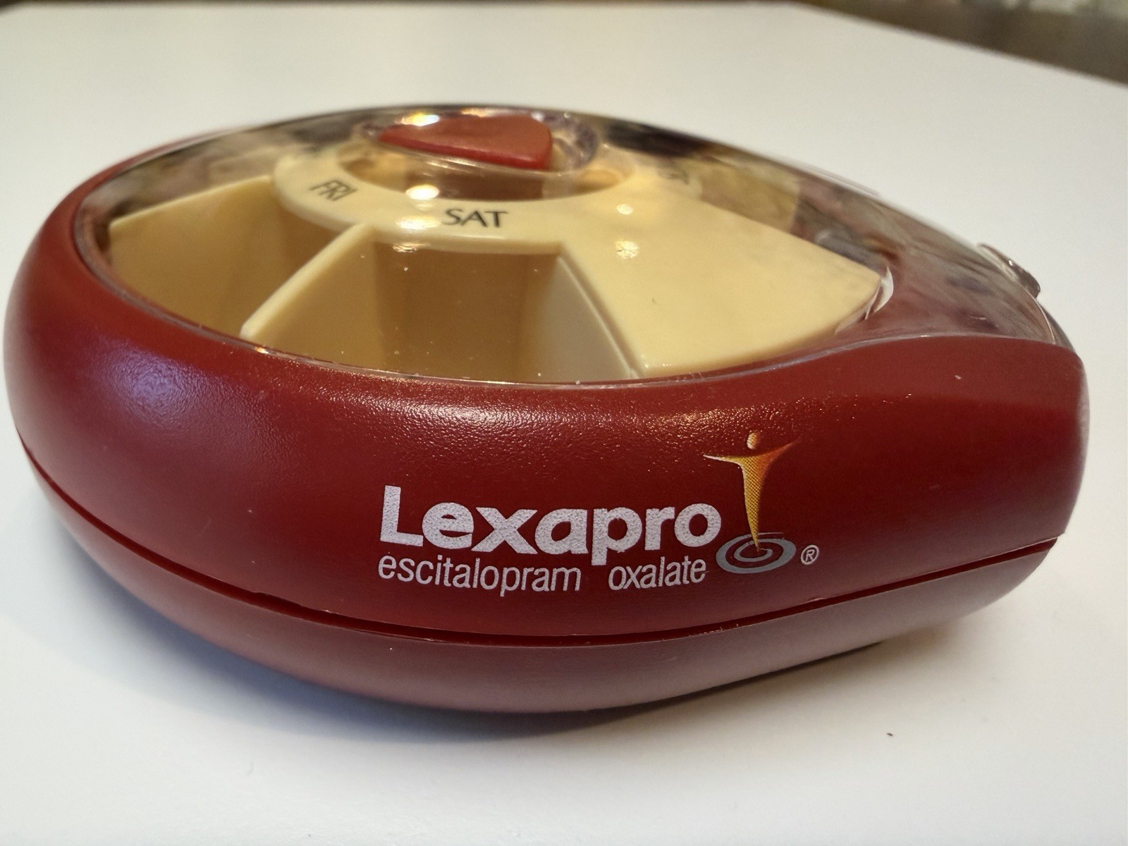 Lexapro Push Button Daily Pill Dispenser – Pharmaceutical Advertising
