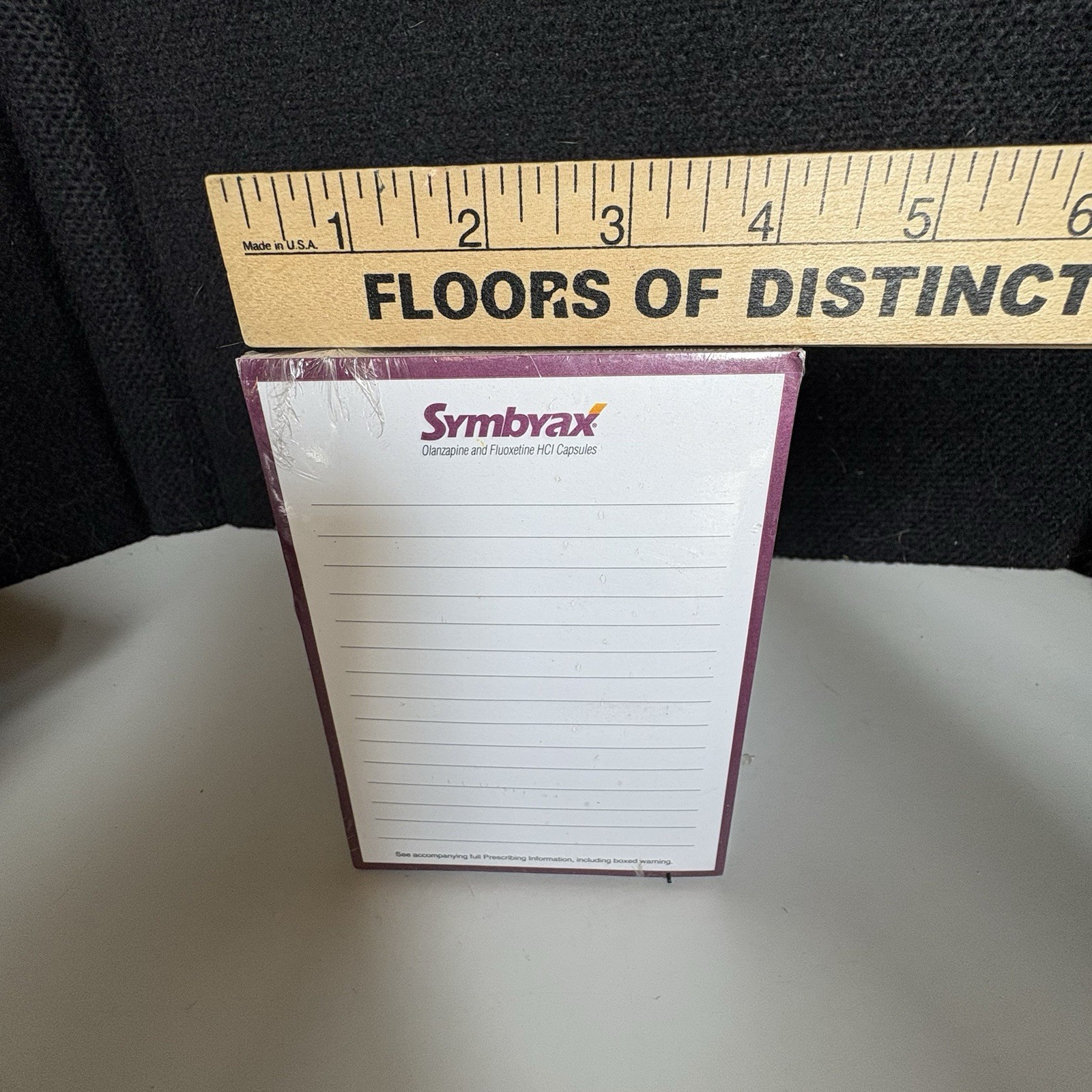 Pack Of 10 Rep collectible note pads Symbyax Sealed Drug Rep Giveaway Doctor