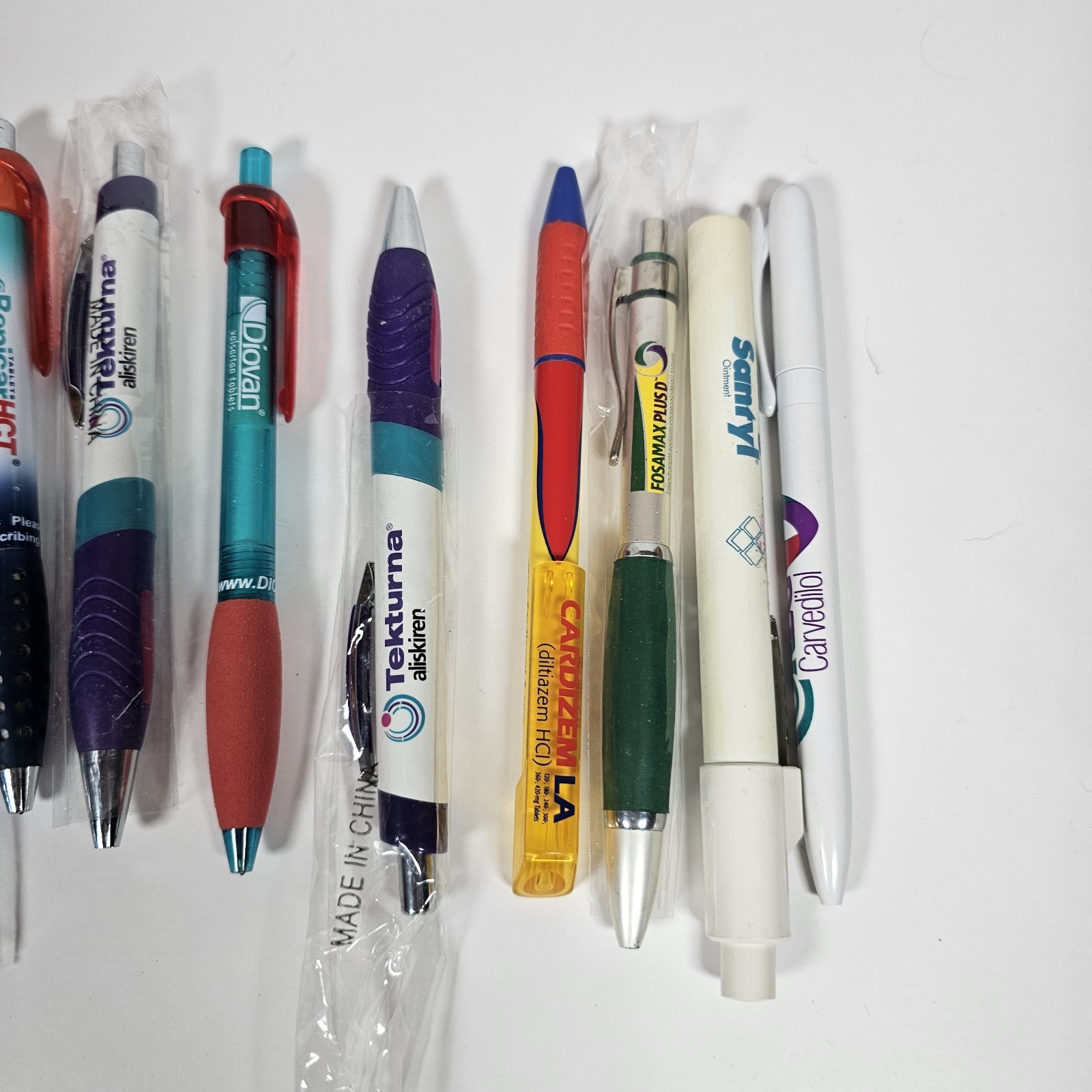 Lot Plastic Pharmaceutical Drug Rep Pens Medical Collectibles
