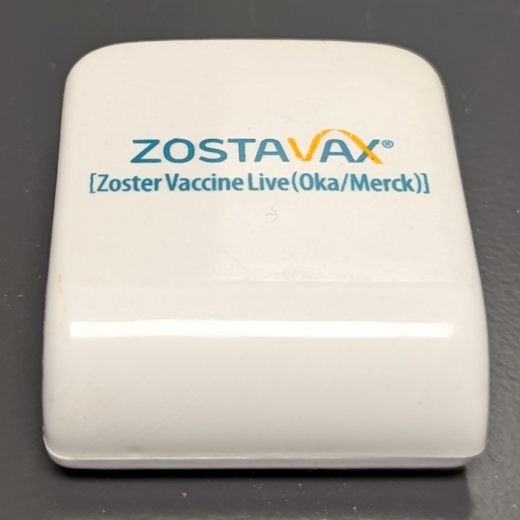 Drug Rep Advertising Promo Refrigerator Magnetic Clip Zostavax Pharmaceutical