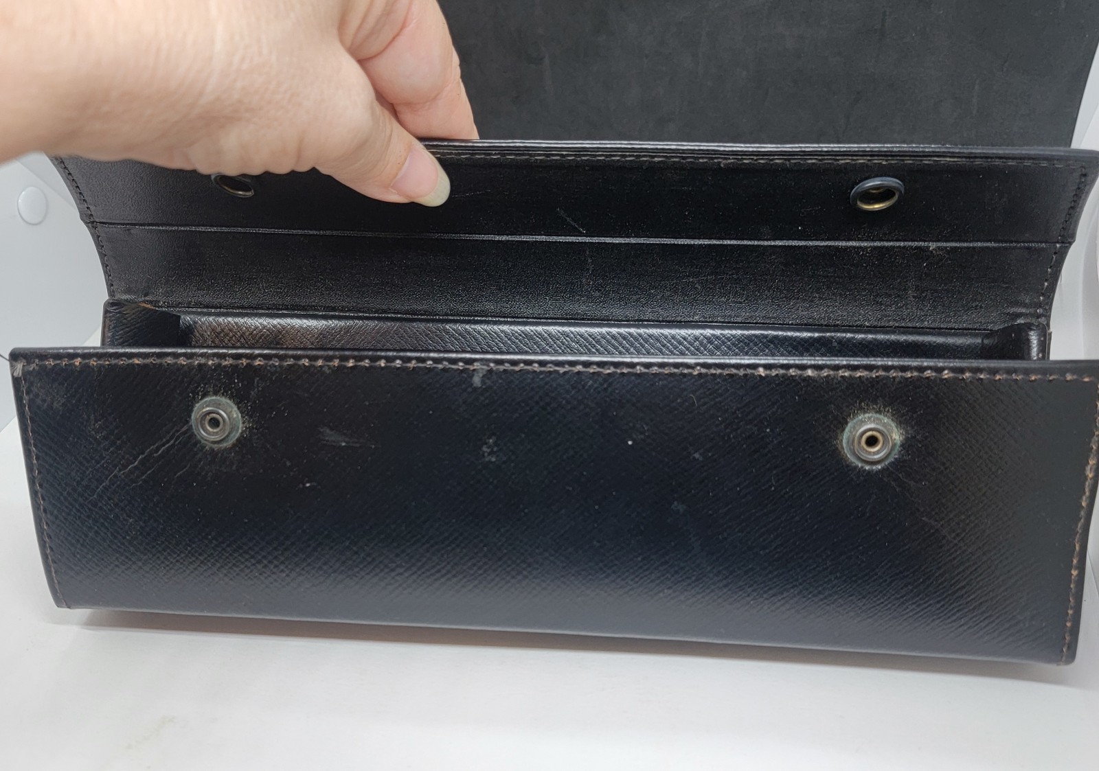 Vintage Doctor’s Medical Leather Travel Vial Case 10 Slots – No Vials